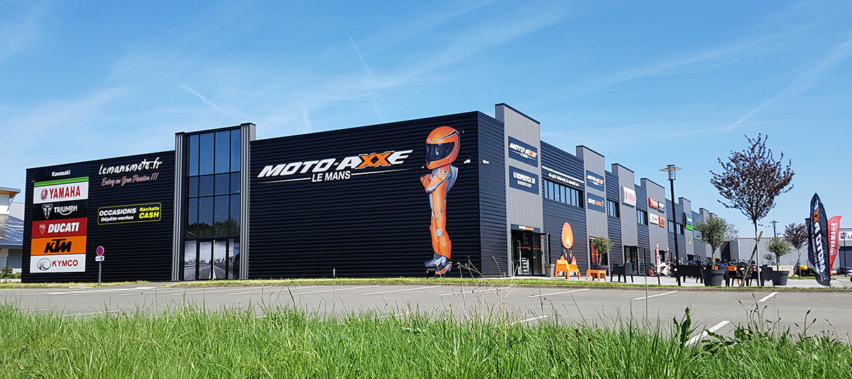 LE MANS MOTO Concessionnaire Kawasaki, Yamaha, Triumph, Ducati, KTM, Kymco & Moto Axxe à